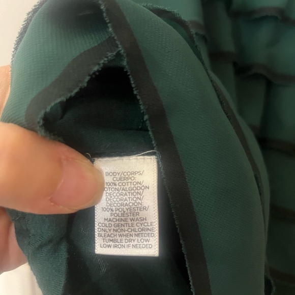 Green Sleeveless‎ Ruffle Top - Picture 4 of 7